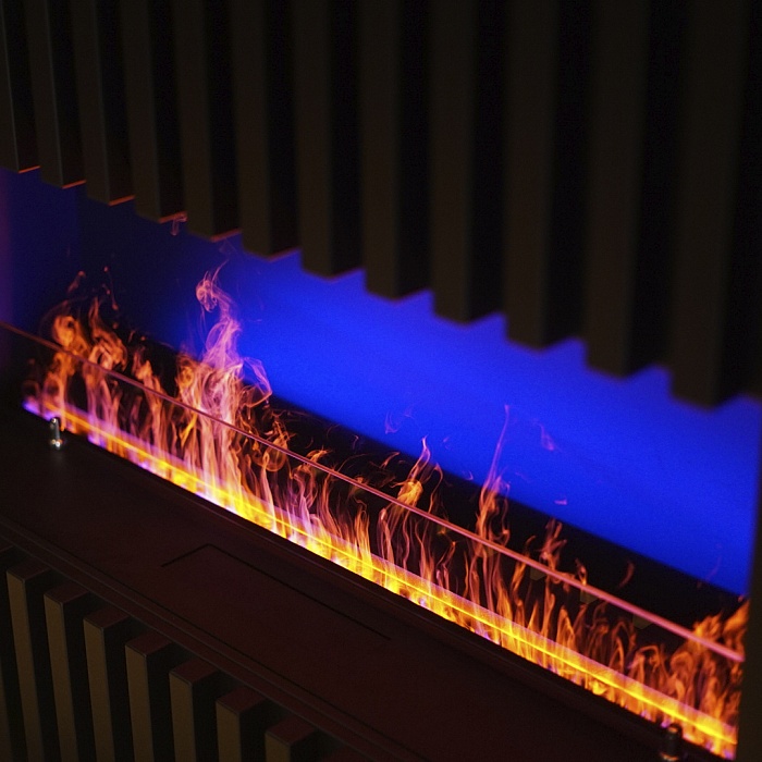 электрический очаг schones feuer 3d fireline 600 blue (с эффектом cинего пламени) в Краснодаре - магазин Kaminoff23.  7