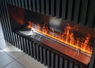 электрический очаг schones feuer 3d fireline 600 со стальной крышкой в Краснодаре - магазин Kaminoff23